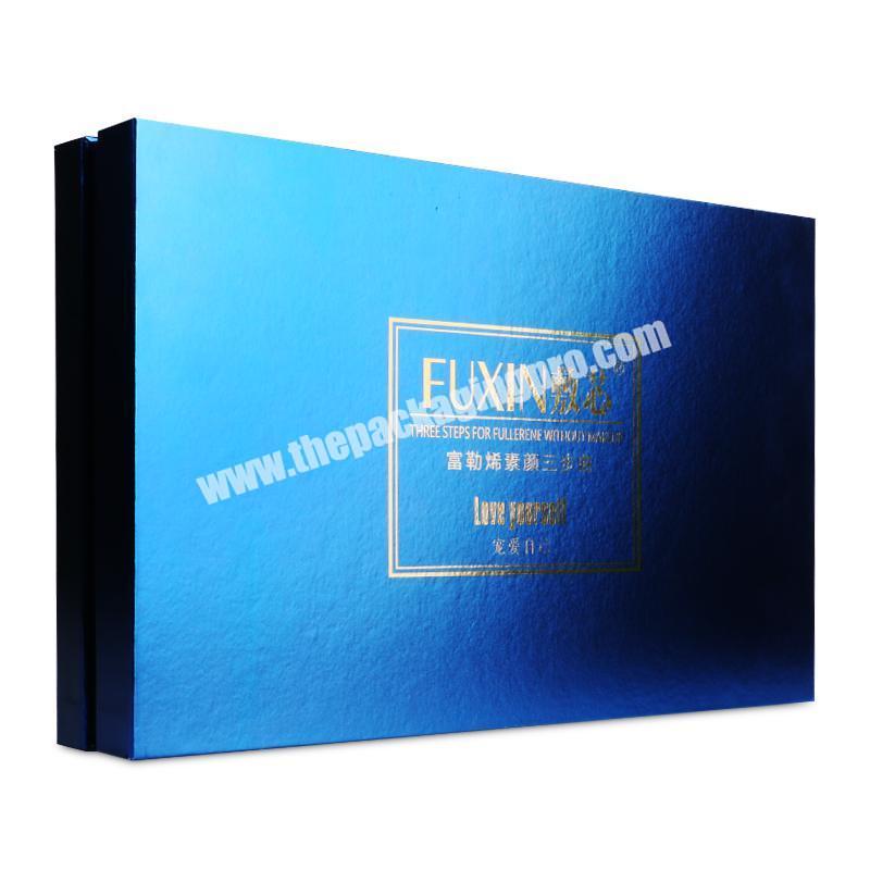 low moq custom made cmyk printed logo gold foil embossed uv box style top and bottom rigid gift boxes wholesale