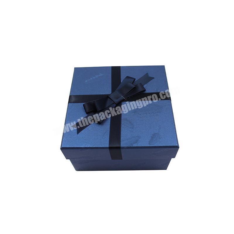 luxury custom logo lid base box paperboard box wedding favor gift packaging elegant deluxe gift paper box