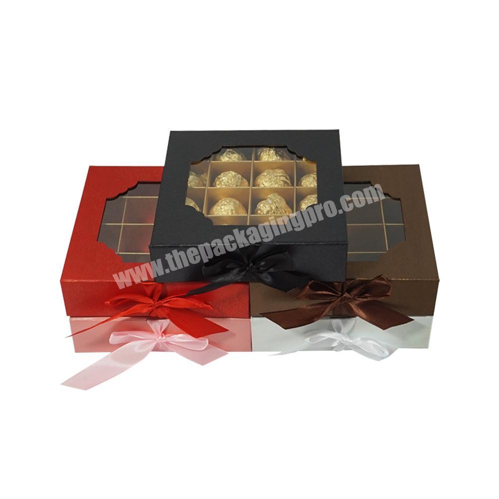 mini small magnetic craft candy chocolate strawberry hamper organizer ribbon window gift box for sweets indian wedding