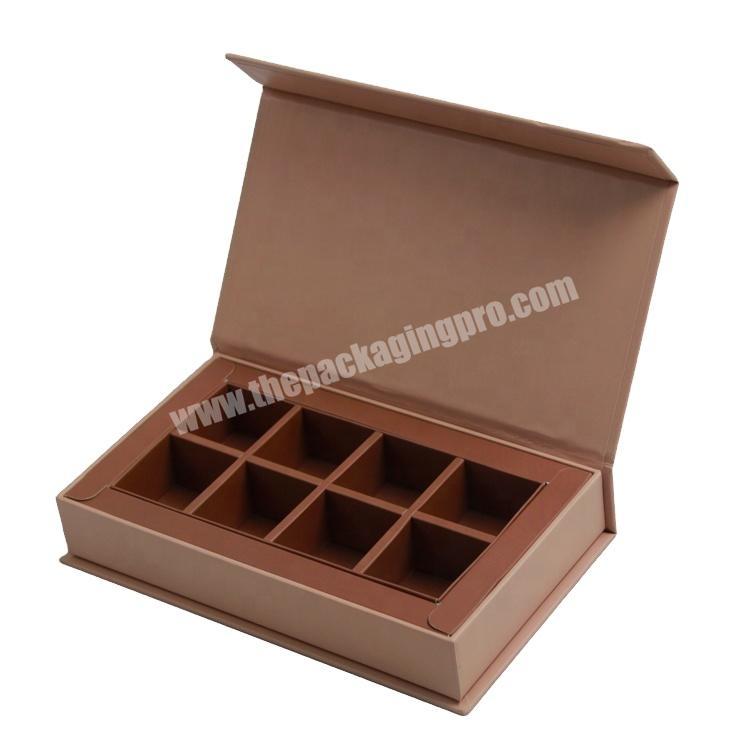 packaging boxes for chocolate custom logo CMYK printing gift paper  box with insert cardboard book box