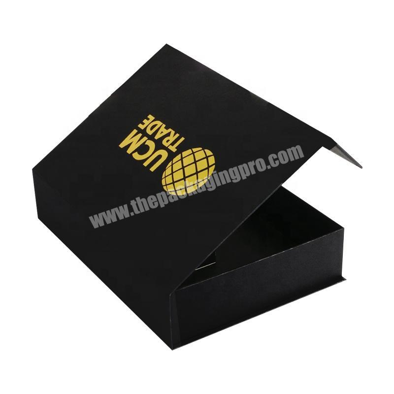 Inquiry about Custom Matt Black Gold Foil Logo Paper Cardboard Magnetic Closure Gift Box