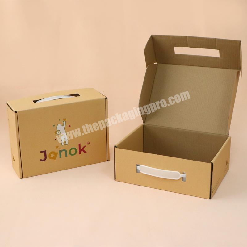 square recycle kraft paper luxury shoe gift box package packaging
