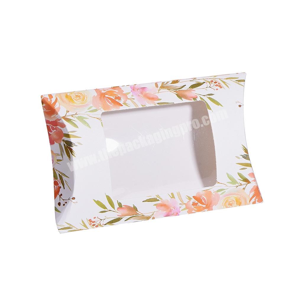 travel packaging pillow  paper box with window