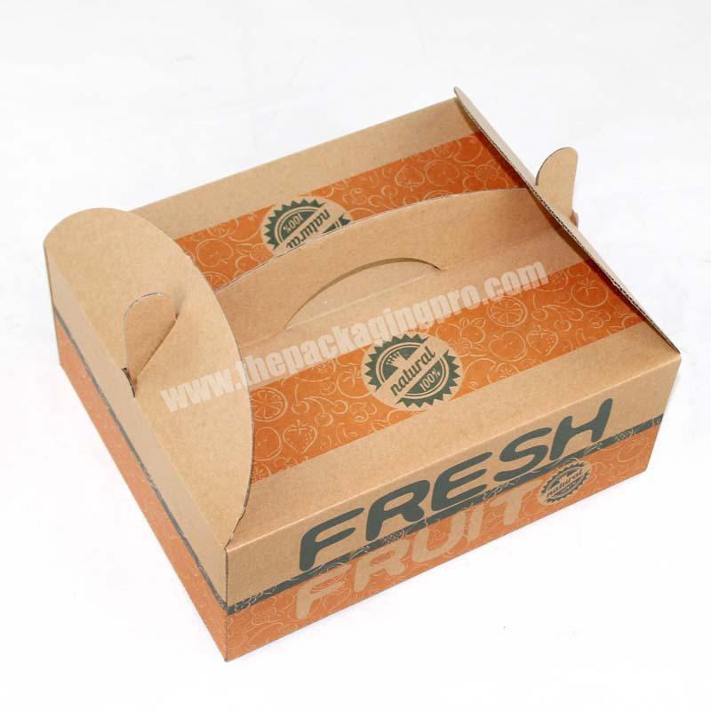 universal fruit packaging boxes banana carton box with window corrugated custom box packaging