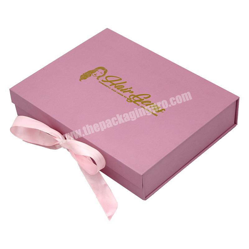 wholesale custom logo gift box paper box exquisite wig packaging box