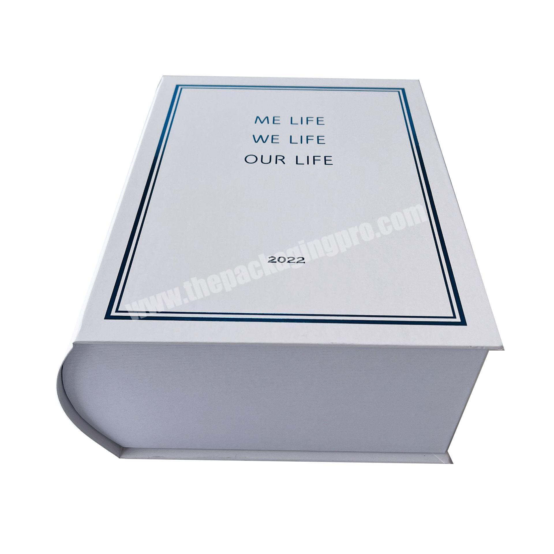wholesale custom modern home decoration fake empty foldable fake book box