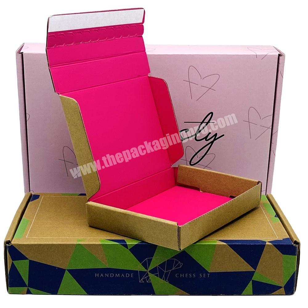 wholesale custom size mailer box corrugated paper shipping box custom attractive logo kraft mailing box small