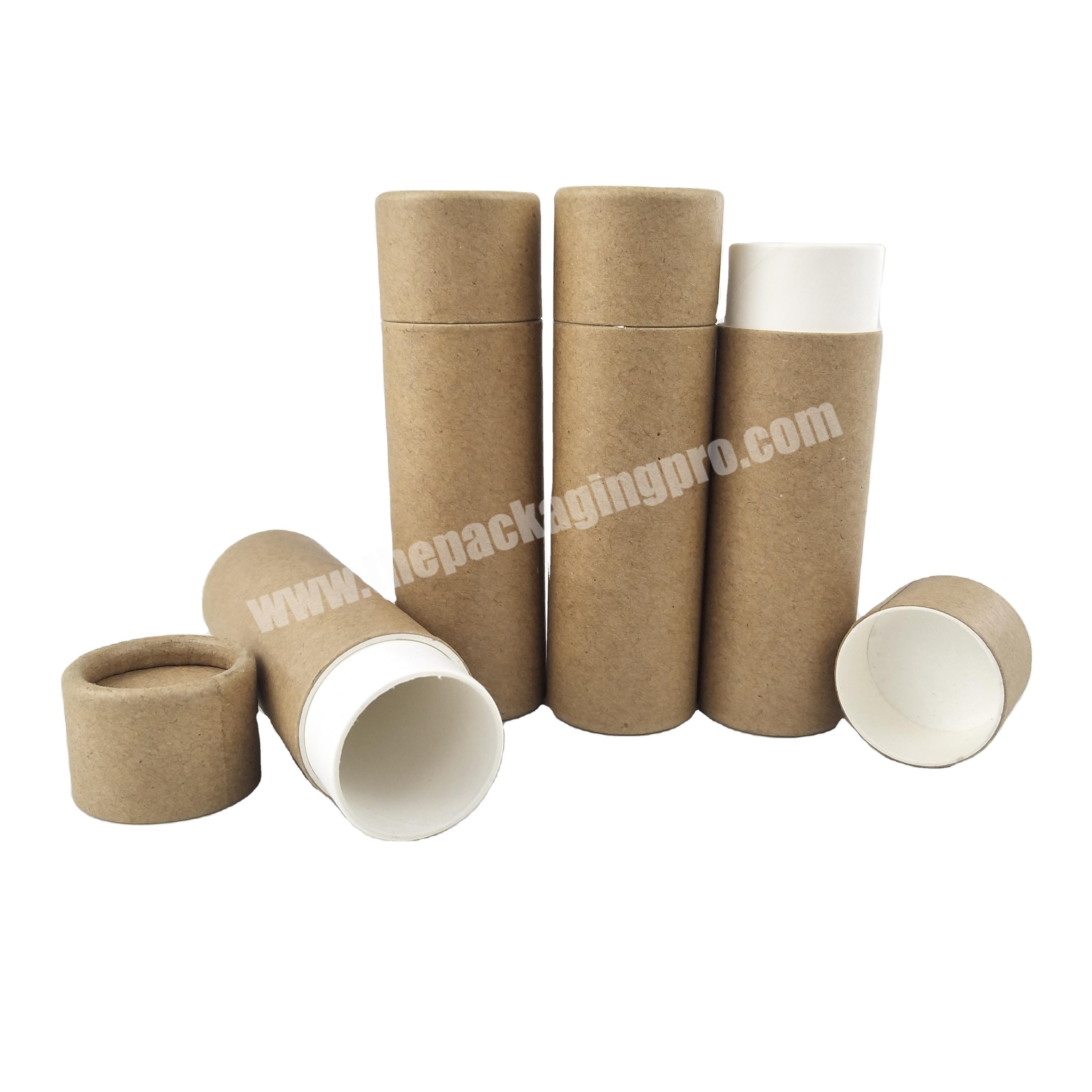 0.33oz biodegradable lip balm container paper tube packaging for lip gloss tubes