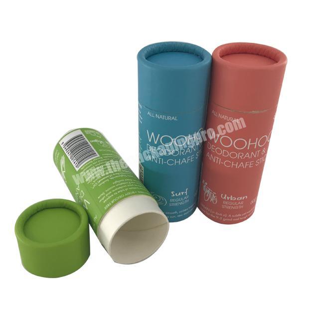 0.5 oz biodegradable containers push up deodorant stick paper lip balm tube