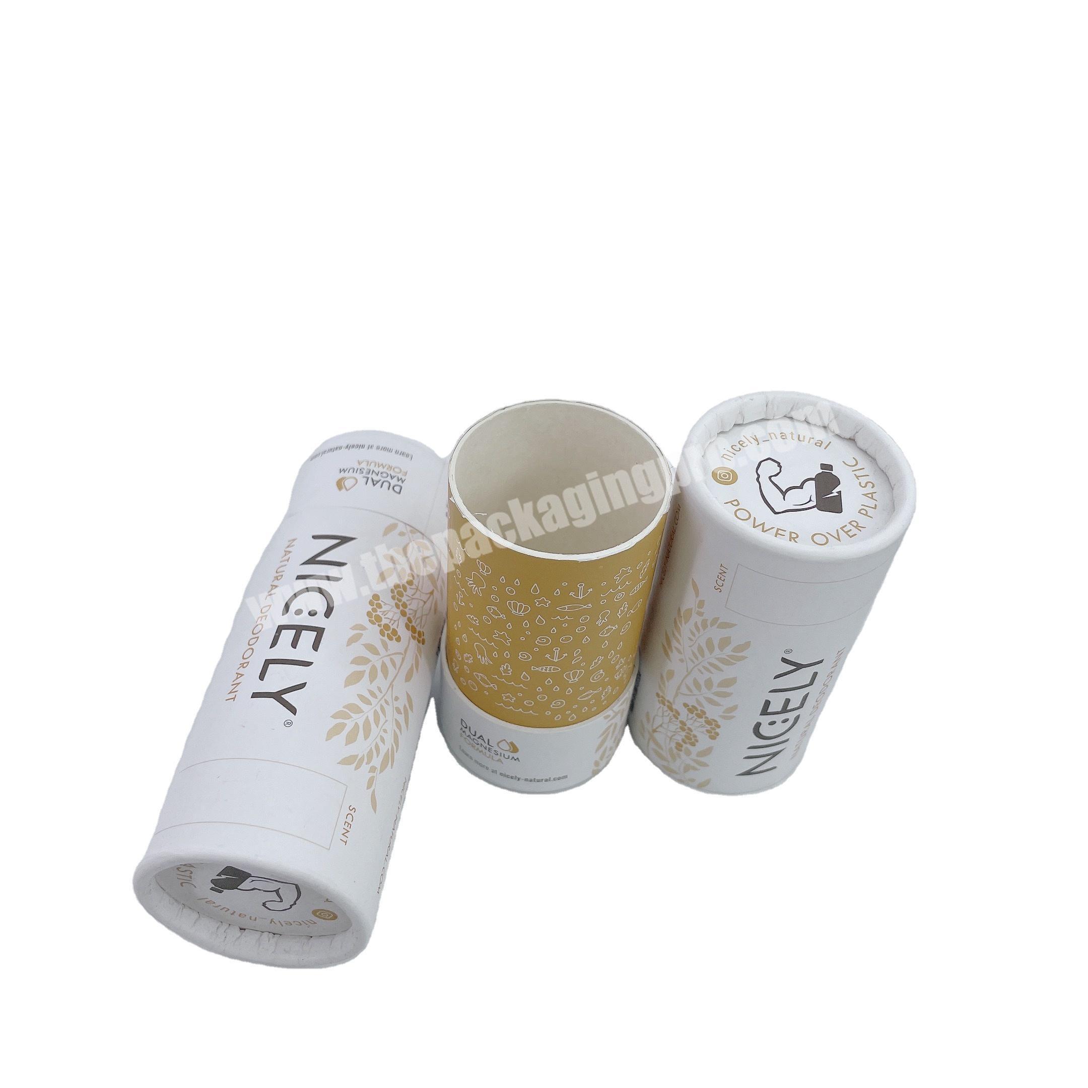 100% Plastic Free Eco Friendly Empty Deodorant Stick Packaging Cardboard deodorant Container