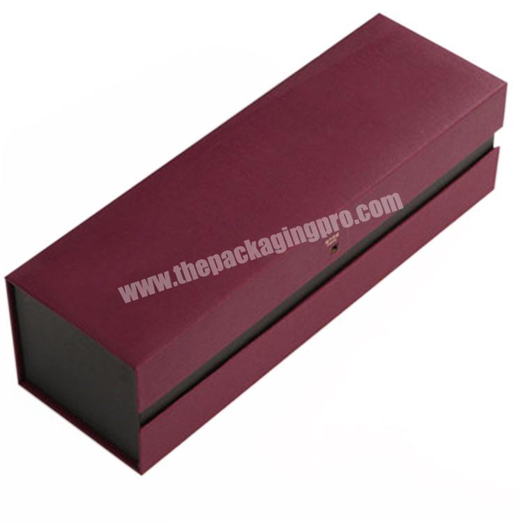 100% Quality Checking Engagement Flat Pack Gift Paper Cardboard Box With Custom Logo For Wine Packaging