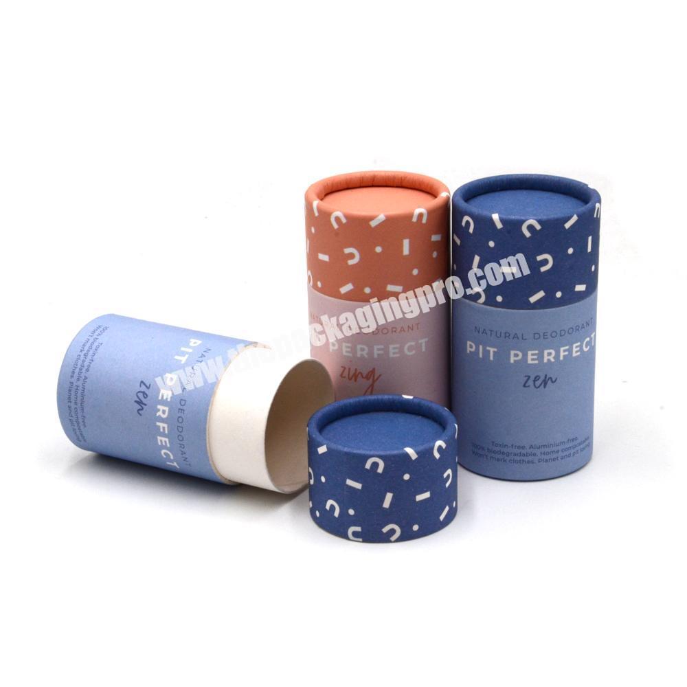 Biodegradable lipstick tubes push up paper tube for lip balm eco friendly lipstick tube with custom logo print