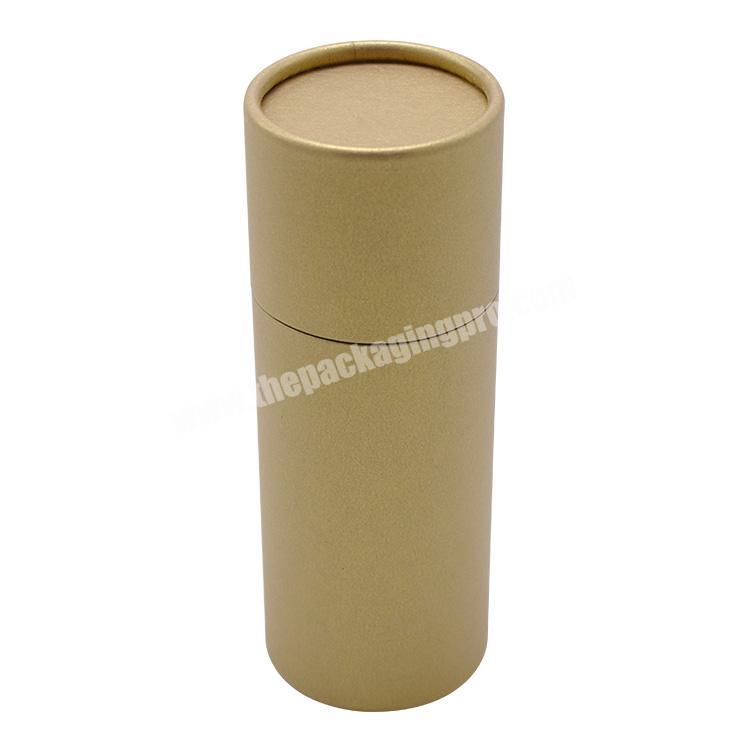 100% biodegradable Custom printing recycled kraft cardboard roll edge paper tube for jar cosmetics containners packaging