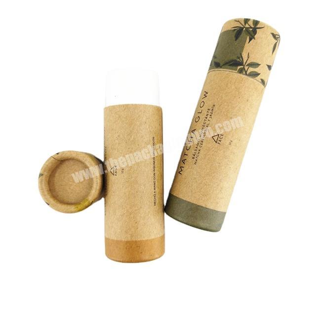 100% biodegradable packaging craft push up deodorant stick containers lip balm tubes