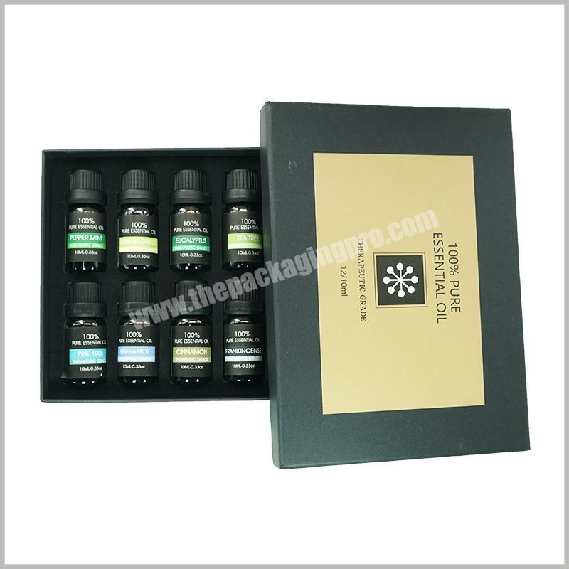 10Ml 1 Oz Glass Bottle Olive CBD Oil Hair Oil Dropper Catridge Paper Box Essential Oil Box Packaging Box