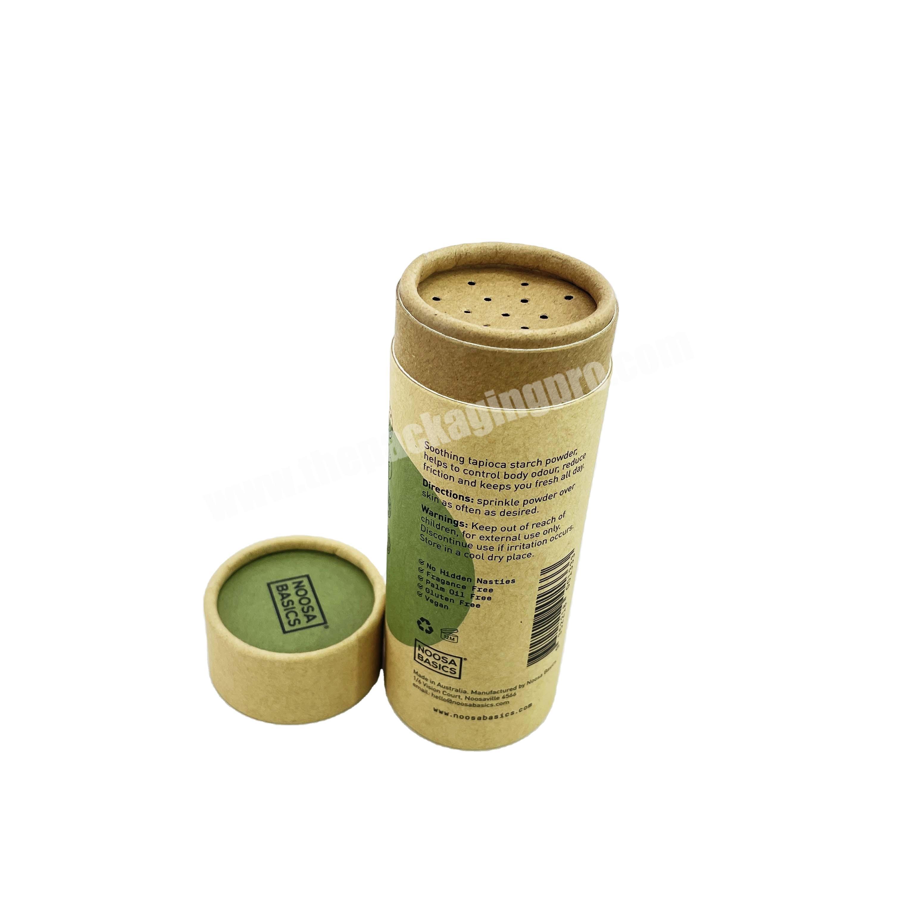 10g 20g 30g cardboard Loose Powder jar With Sifter Empty Round Loose Powder container Jar