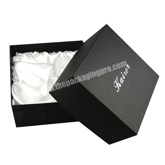 10x10 large black gift boxes wholesale custom logo square gift paper boxes