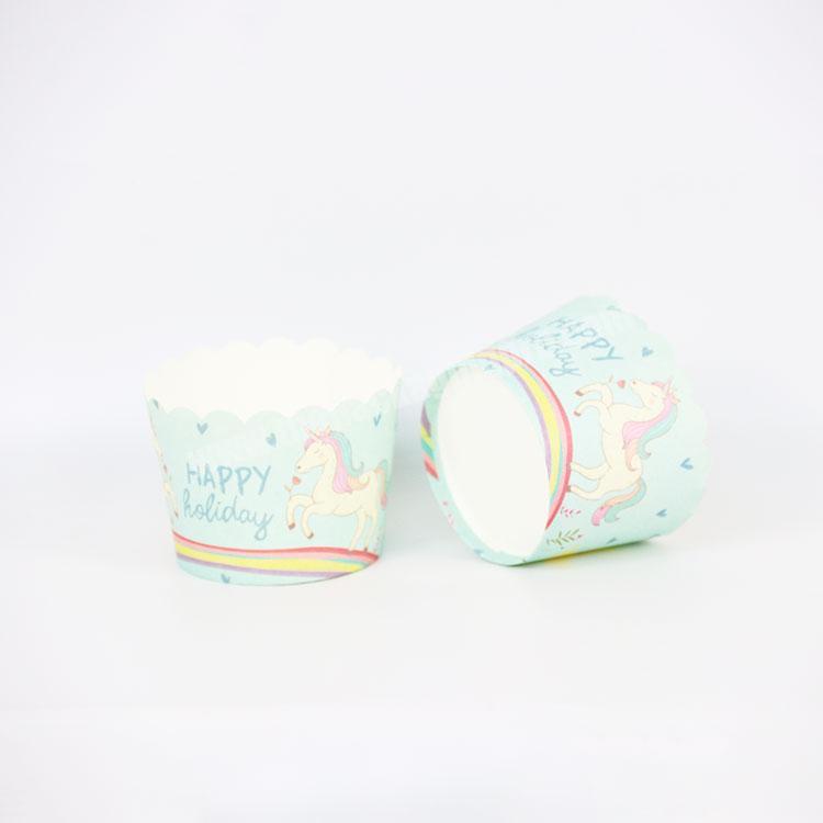 hot sale customizable disposable food-grade cake paper cup for children's food