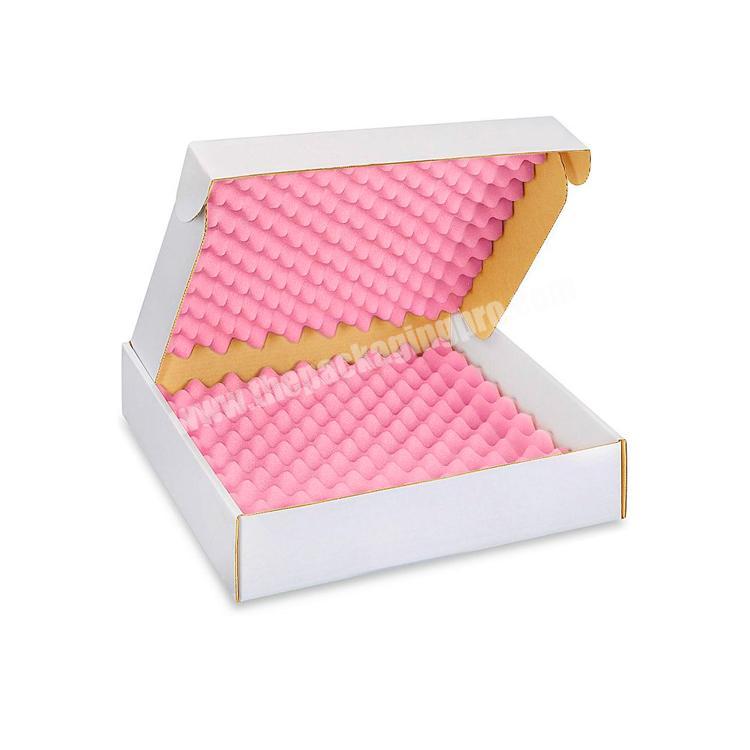 hot sale package custom printed display white corrugated mailer box