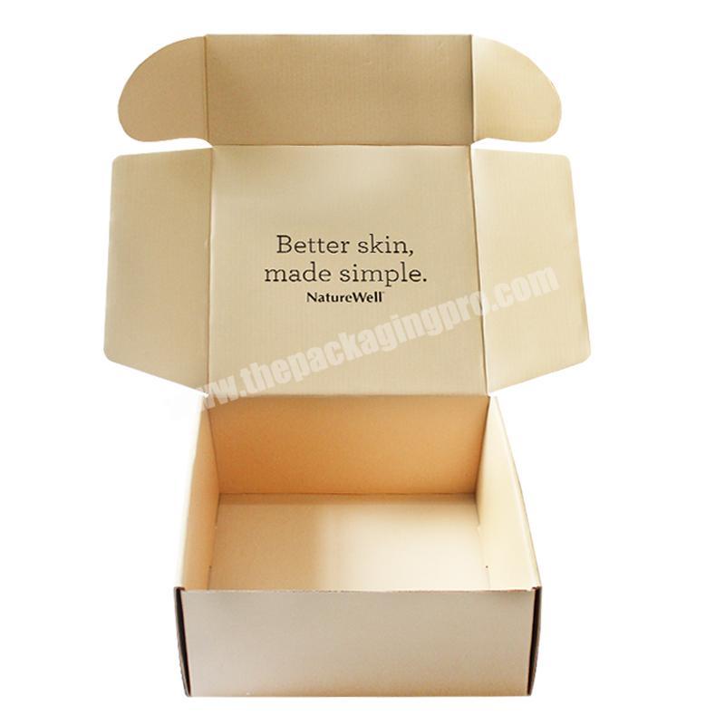 2020 Cheap custom gift luxury brown mailer paper box logo packaging boxes