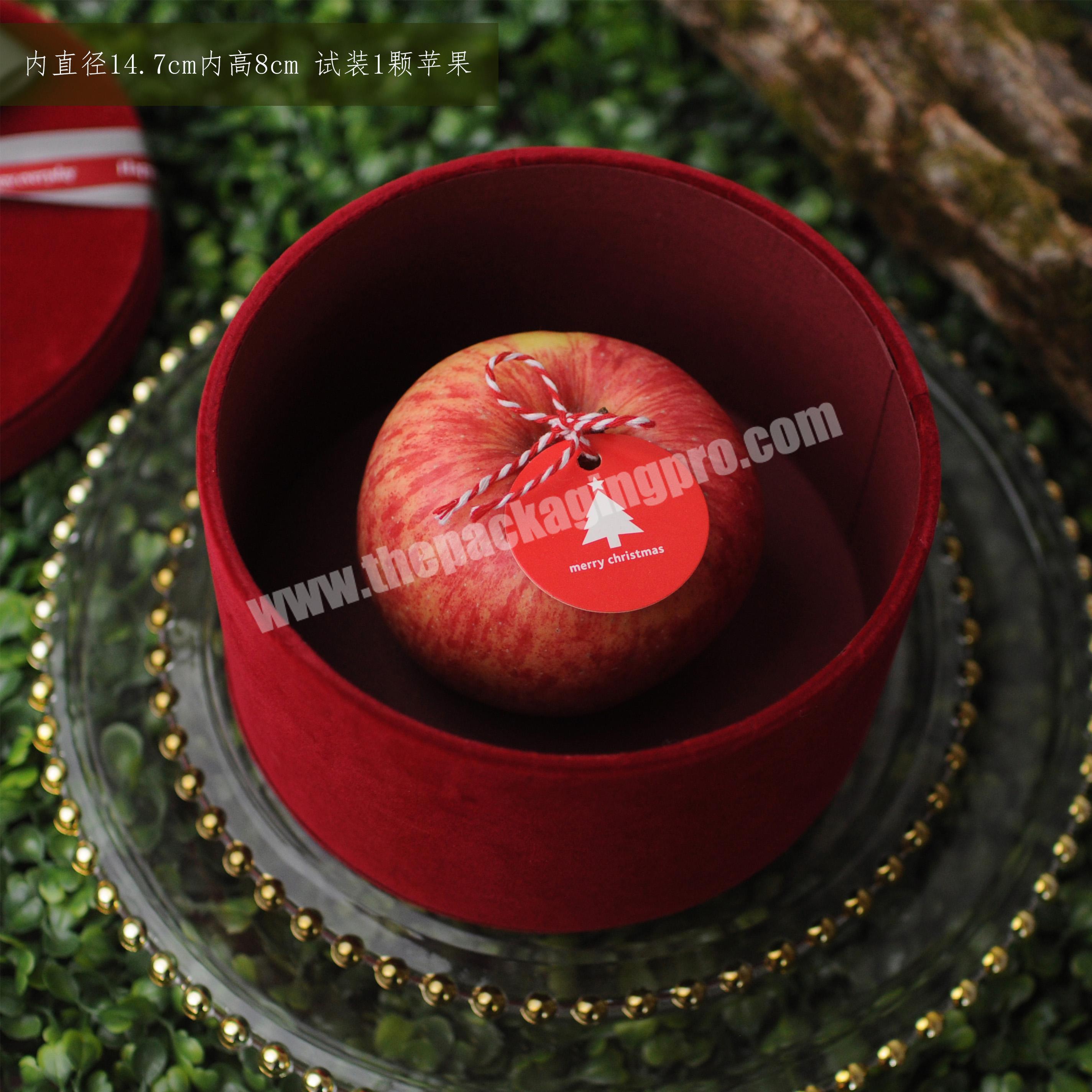 2020 Custom wholesale Round Cardboard wedding flower packaging box with ribbon close