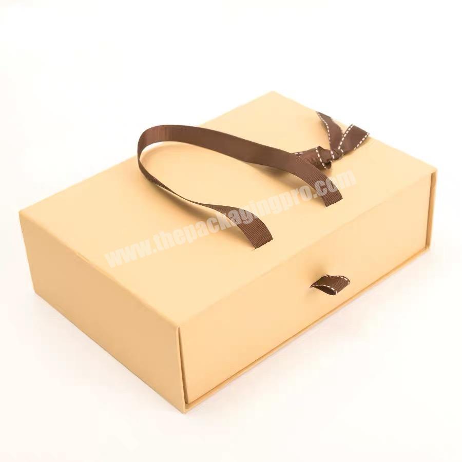 2020 Fashion YELLOW cardboard gift boxes packaging with drawers for BACKPACK