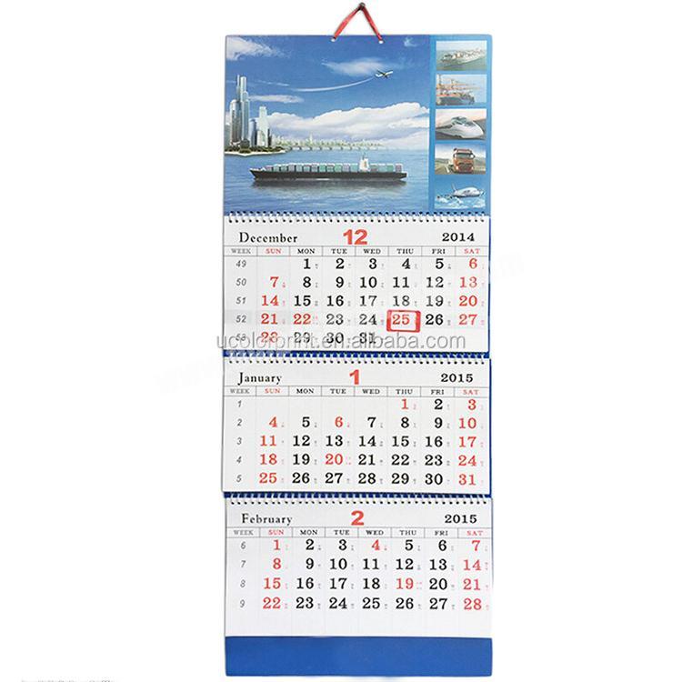 2022 Guangdong Factories Wholesale Customized Hanging on the wall of the big calendar