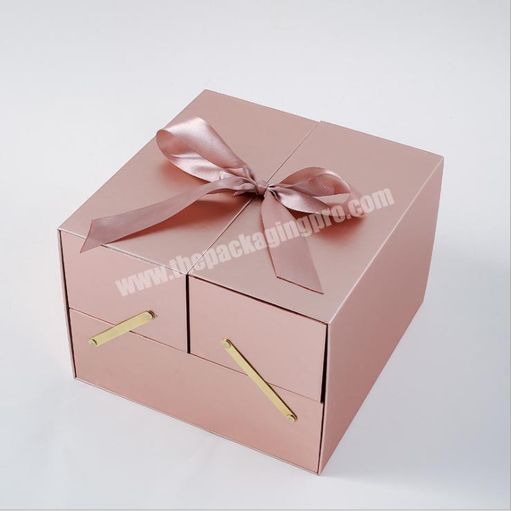 Customized Tanabata Day Creative  Double Open Jewelry Empty Gift Box
