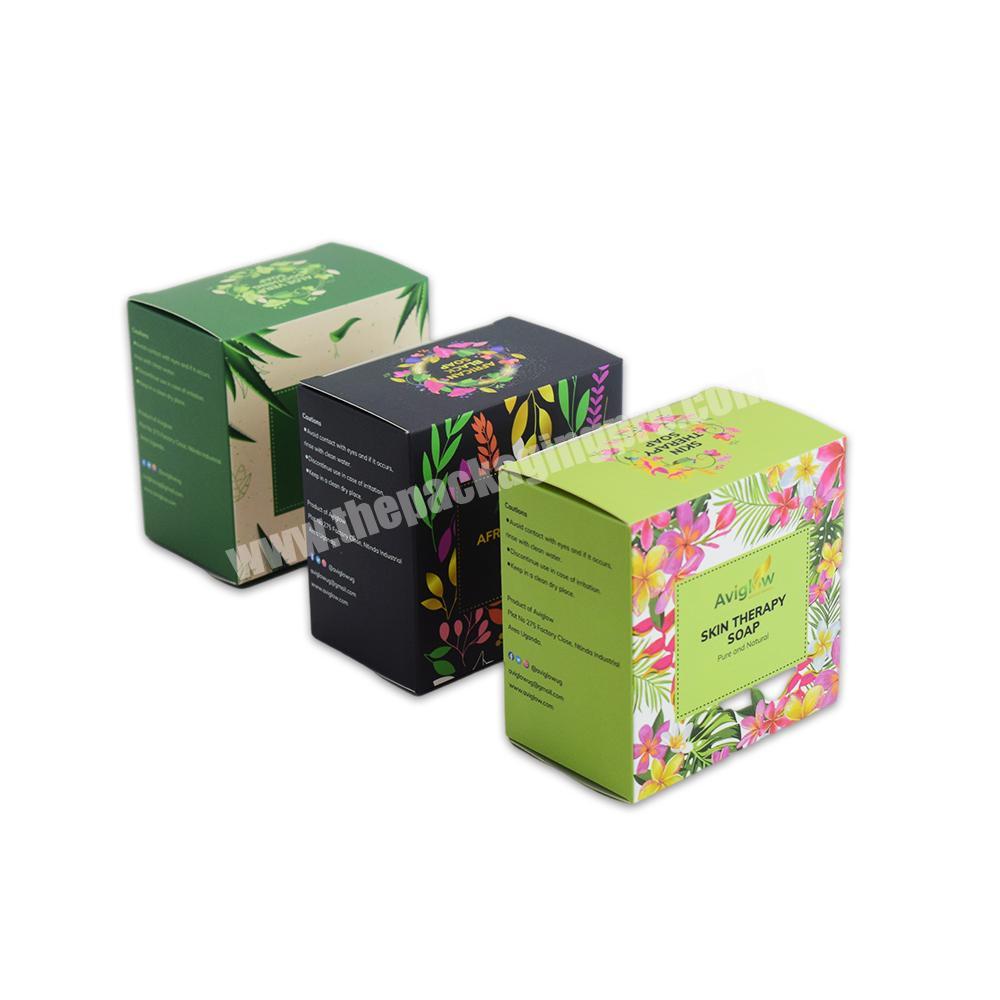Hot Sale Custom Recycled Kraft Box Paper Handmade Soap Packaging Box With Logo Printed