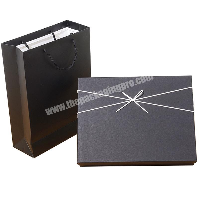 Hot Selling Black Cardboard Packaging Boxes Luxurious Gift Box for Clothes,Shoe Customized Luxury Box