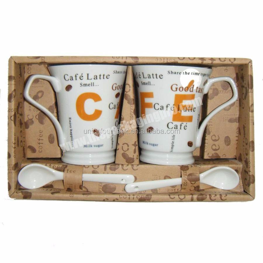 Luxury custom design cardboard packaging Mug boxglass cup gift box