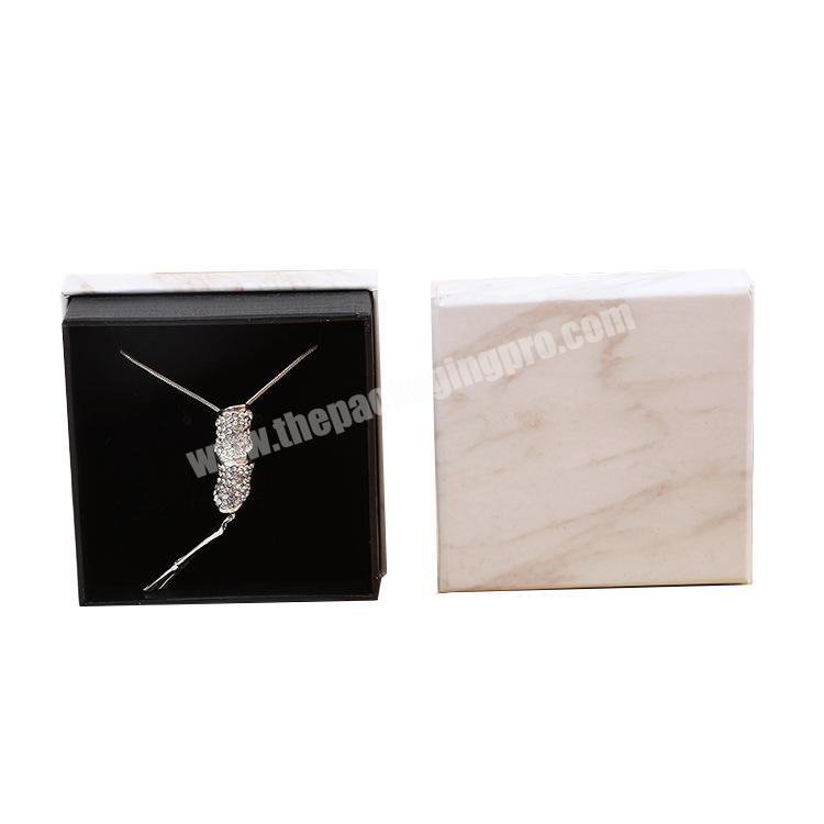Small Cardboard Paper Necklace Gift Box Jewelry Custom Luxury Gift Jewelry Box Velvet Jewelry Packaging Box