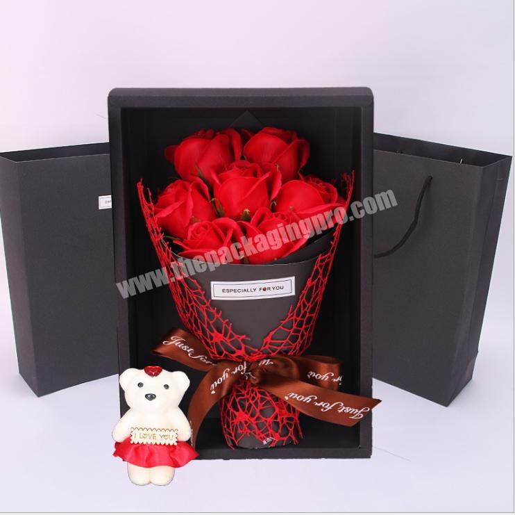 Valentine Gifts Popular Modern Empty Customized Soap Rose Flower Box