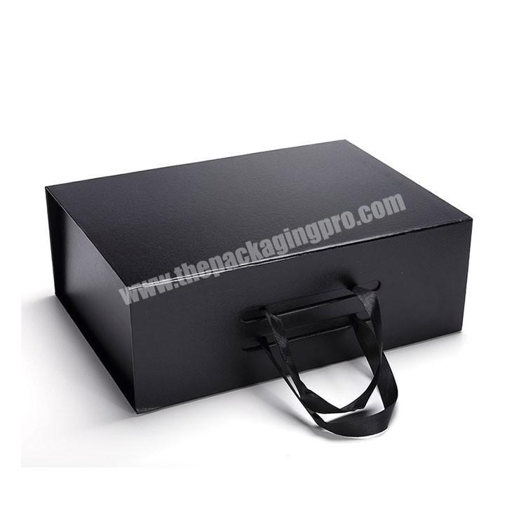 Wholesale cardboard specialty paper black wig packaging box custom luxury weave bundle hair extension packaging box
