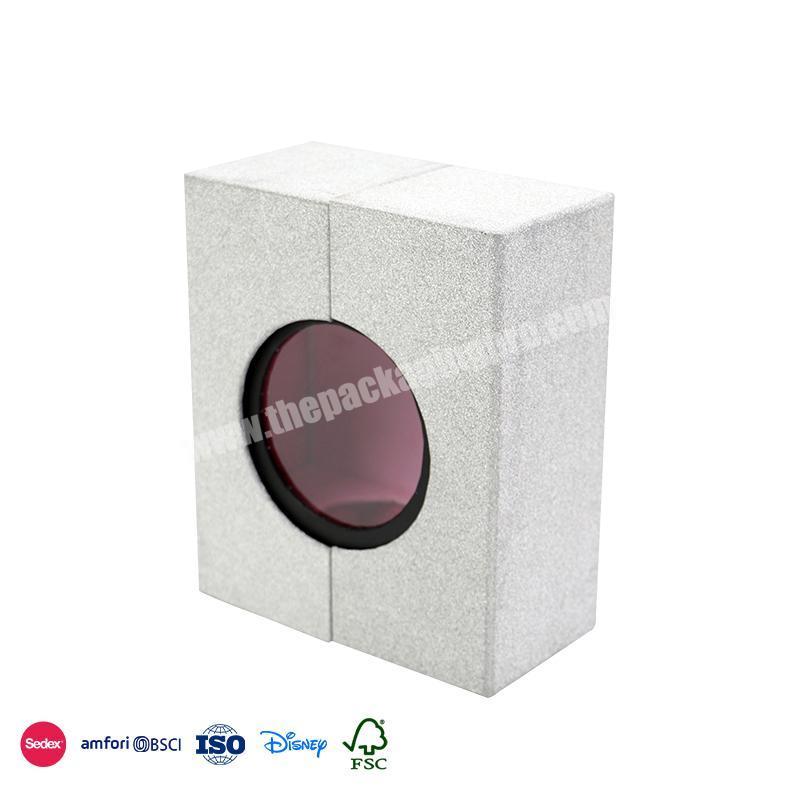 2022 Hot New Products White with small windows can be opened on three sides perfume packaging boxes