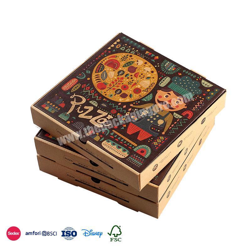 2022 NEW design type of cheap price mailer packing food kraft corrugated box for pizza and pet food