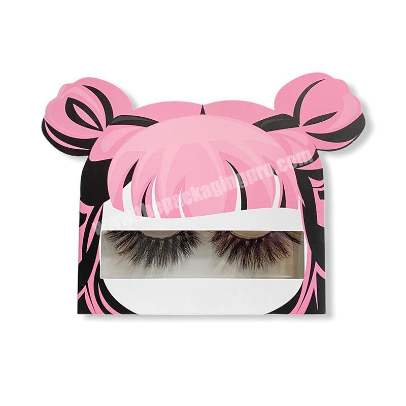 2022 New Fancy Eyelash Box Personalized Eyelash Paper Box Cute Eyelash Box Case