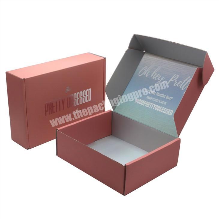 2022 holographic boxes mailer custom skincare packaging boxes small holographic boxes