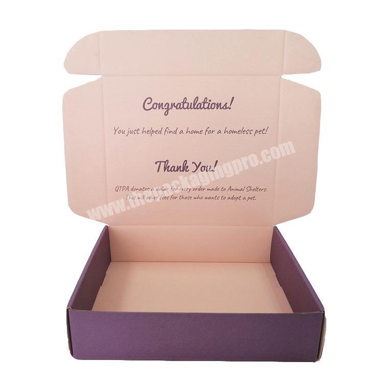 2022 new design plum underwear cardboard packaging boxes custom brand logo corrugated gift box