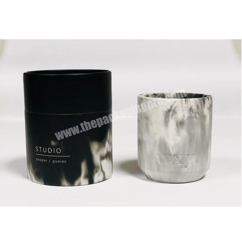 3 Candle Gift Set With Magnetic Box Square Large Cloth Bags For Luxury Private Label Black Paper Jar Candle Box