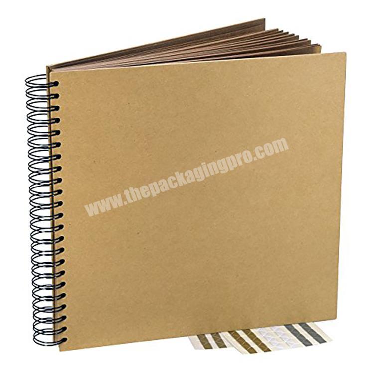 8 x 8inch, 12 x 12 inch square  personalize hardcover kraft brown 40 sheets custom scrapbook foto album