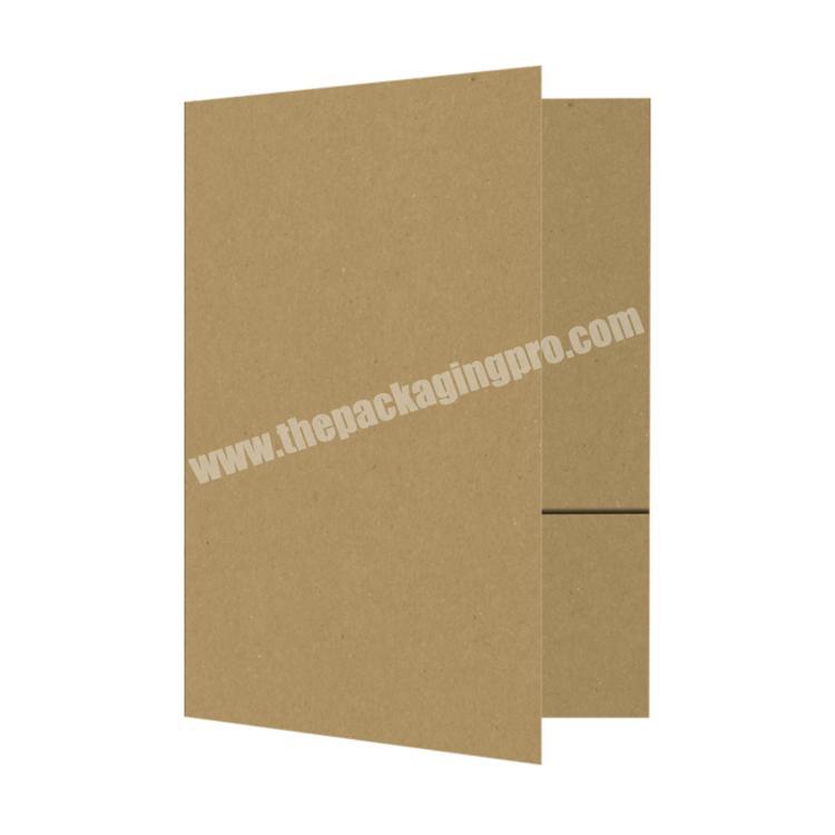 9 x 12 inch standard size budget folder discounted welcome tax document kraft paper custom printed folder