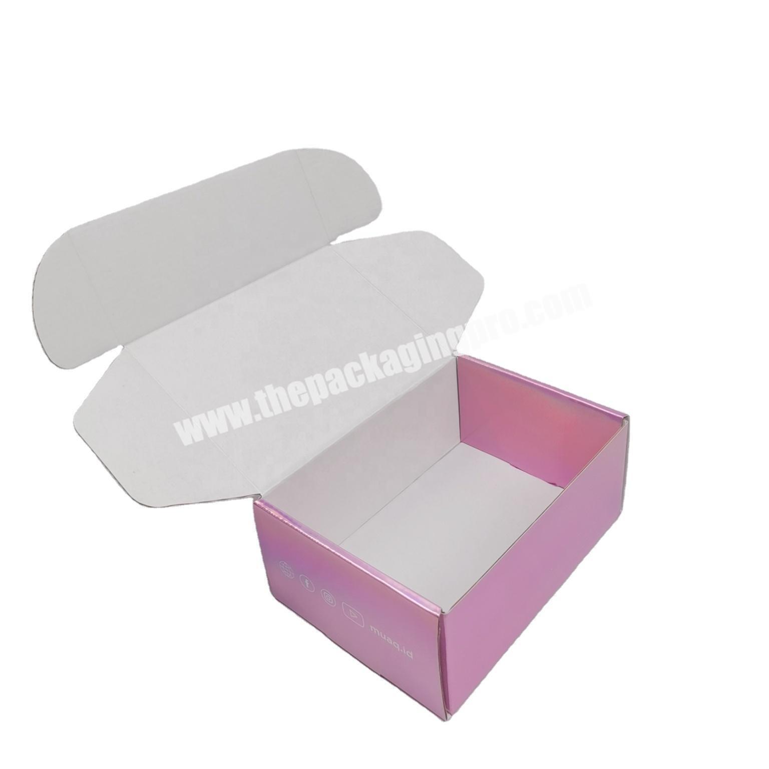 Professional Supplier Glossy Lamination Corrugated Perfume Shipping Boxes With Logo