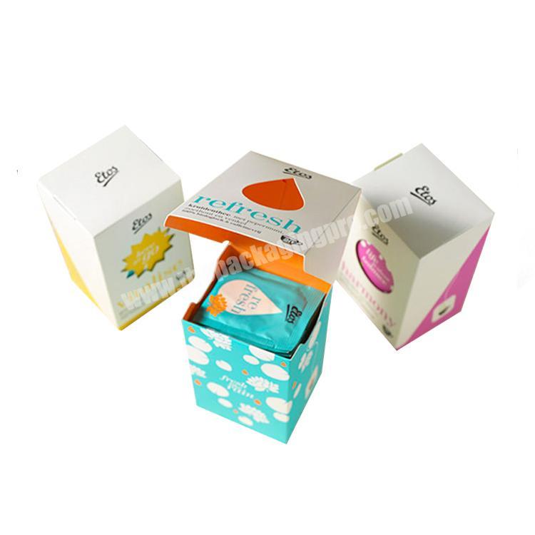 Attractive recyclable cuboid shape cardboard packaging boxes tea packaging box with custom printed
