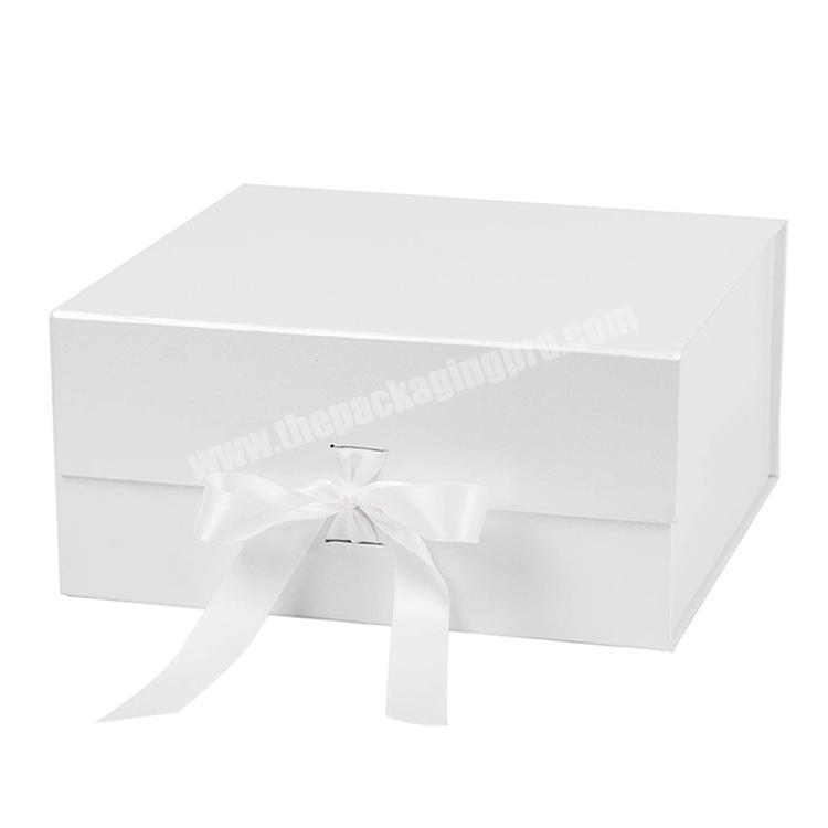 Baby Clothes Folding Apparel Gift Box with Ribbon Custom Logo Luxury Wedding Dress Shirts Shoes Magnetic Packaging Box