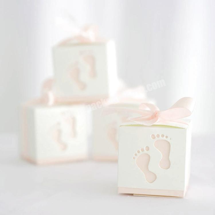 Baby Shower Favors Baby Birthday Party Sweet Box Chocolate Bag Box Baby Candy Boxes