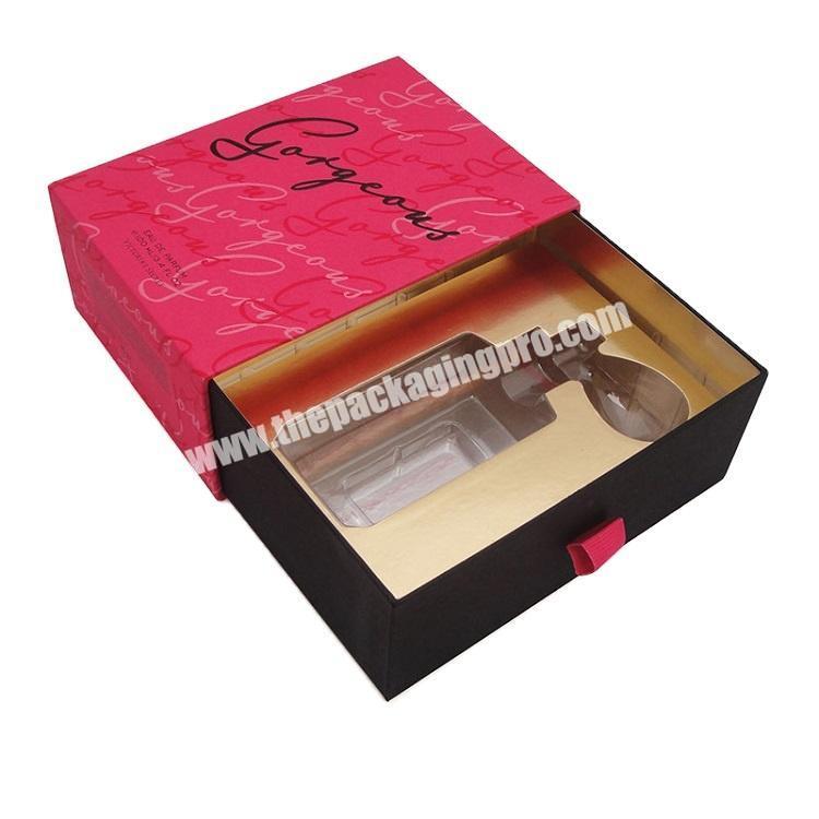 Beautiful appearance guaranteed quality custom packing perfume bottle box luxury drawer wholesale perfume box