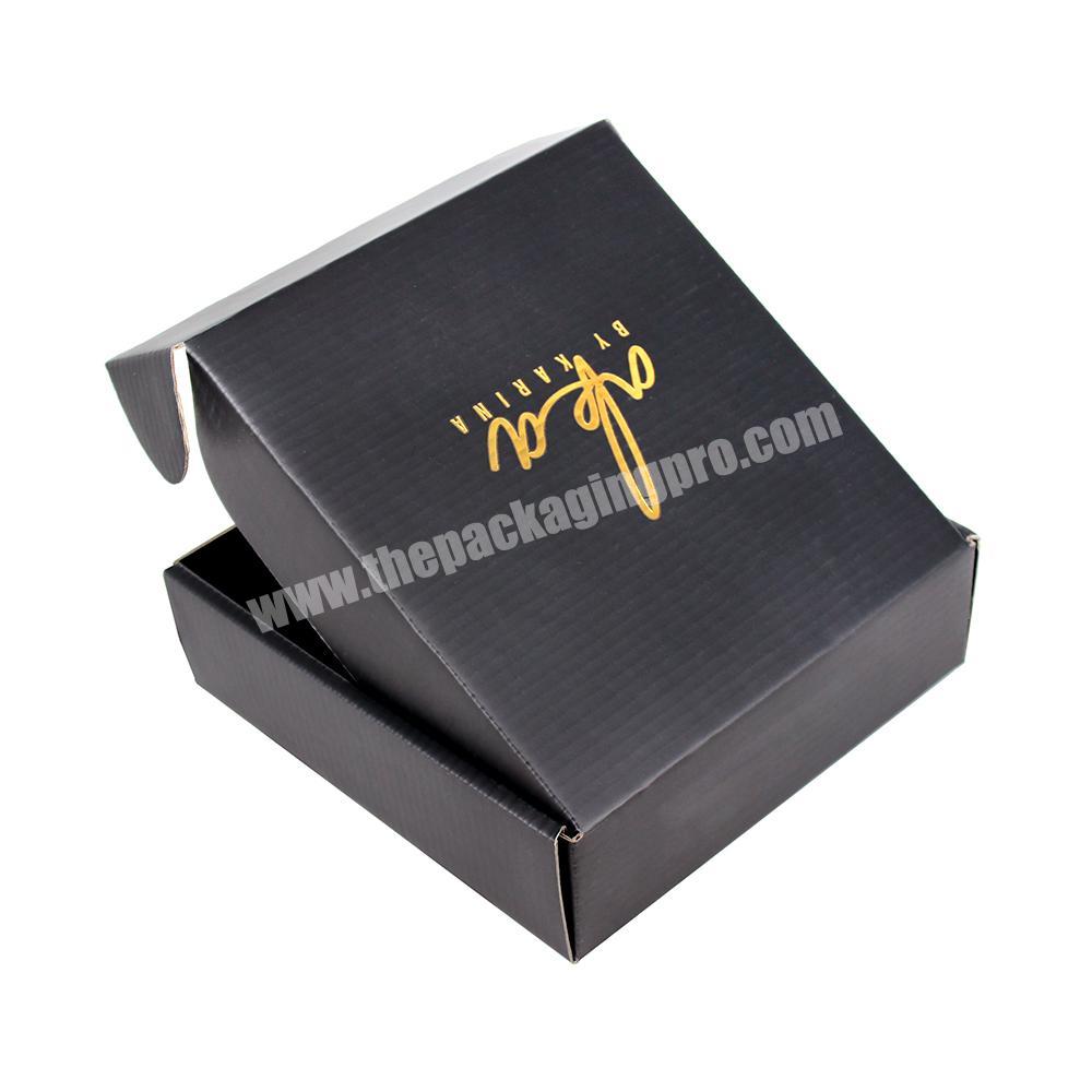 Beauty black wigs hair extensions cosmetic packaging shipping corrugated mailer box custom LOGO