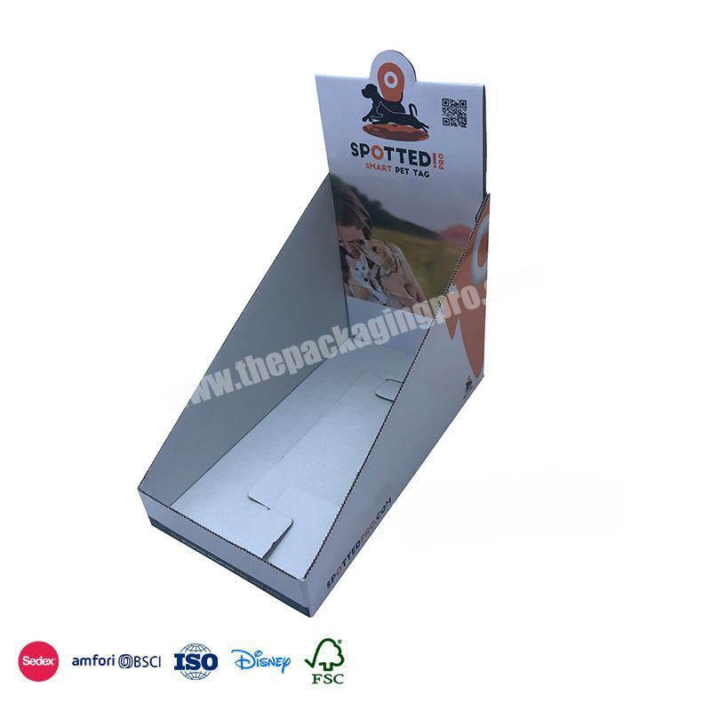 Best Quality And Low Price Double-layer design on the back foldable first version beverage display box