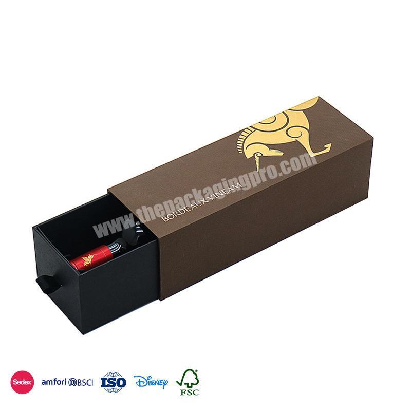 Best Selling Promotional Price Personalized minimalist design environmental protection wine box production fast